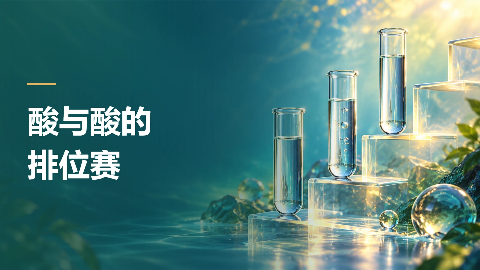酸与酸的排位赛 · 教学PPT封面