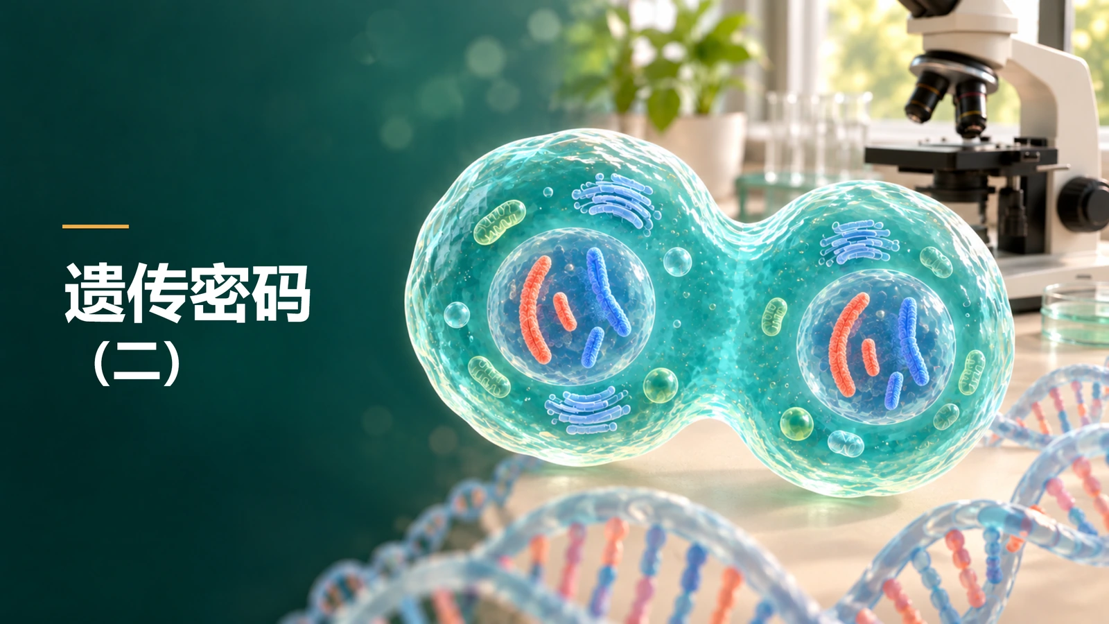 遗传密码（二） · 教学PPT封面