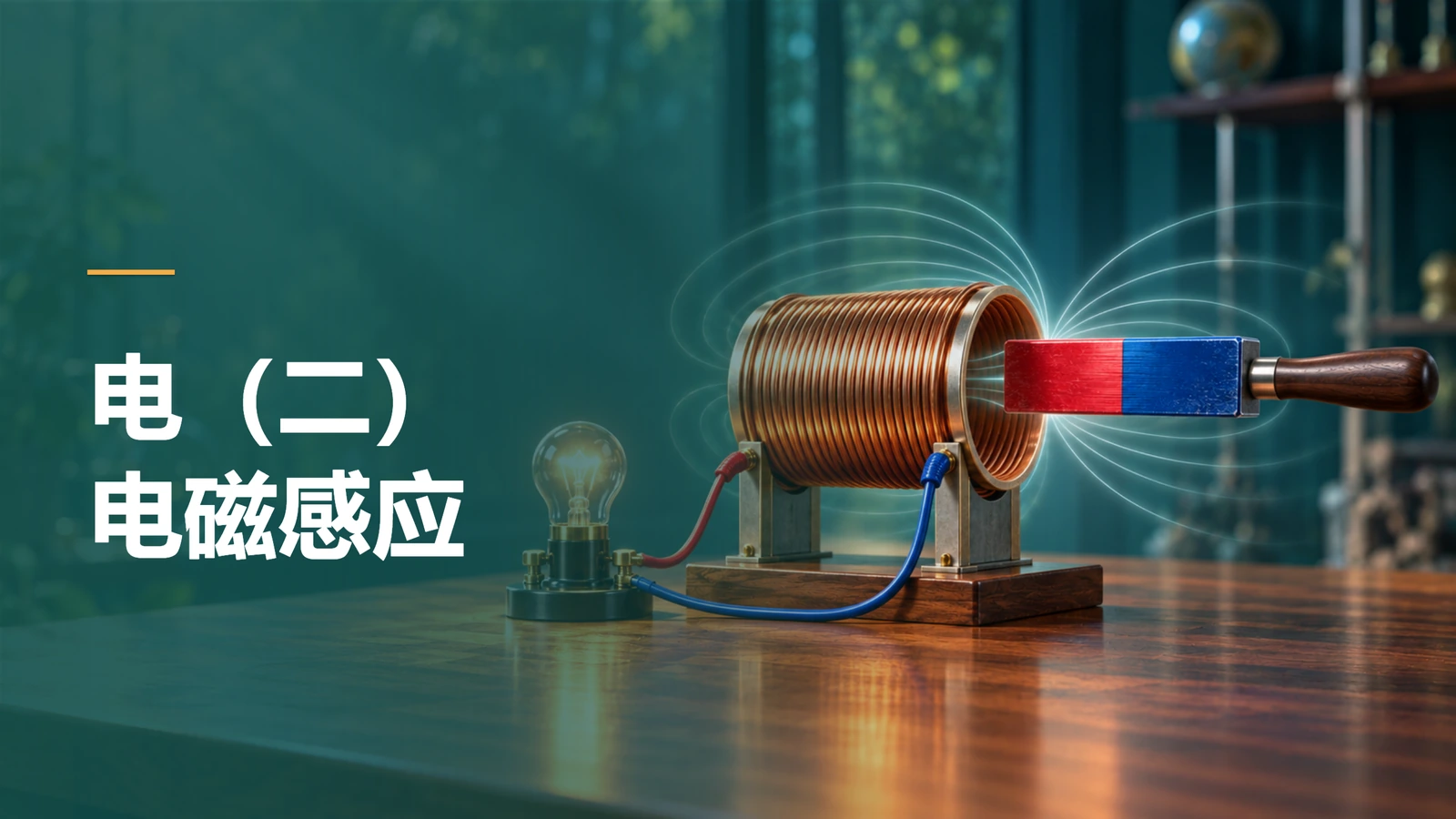 电（二）电磁感应 · 教学PPT封面