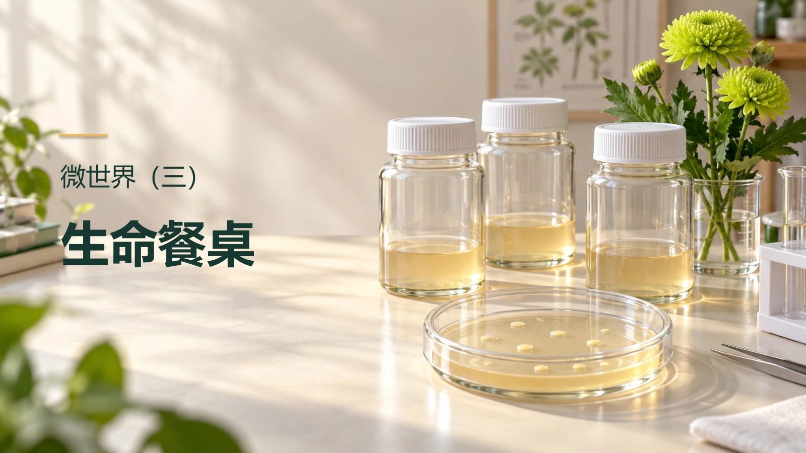 微世界（三）生命餐桌 · 教学PPT封面